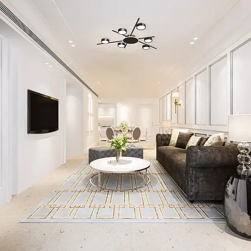 Светильник Videx под лампу 6xGX53 накладной с подсветкой черный (VL-SPF22B-BB) - фото 5