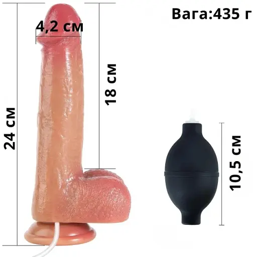 Фалоімітатор I’MCUM Real Cum Master з функцією еякуляції Тілесний (IM-KYJ220) - фото 7