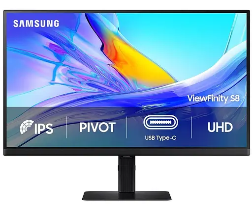 Монитор 27" Samsung ViewFinity HRM S80UD UHD IPS 60Hz (LS27D804UAIXUA) - фото 1