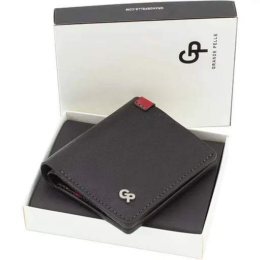 Мужской кожаный кошелек Grande Pelle acs0029296 - фото 5