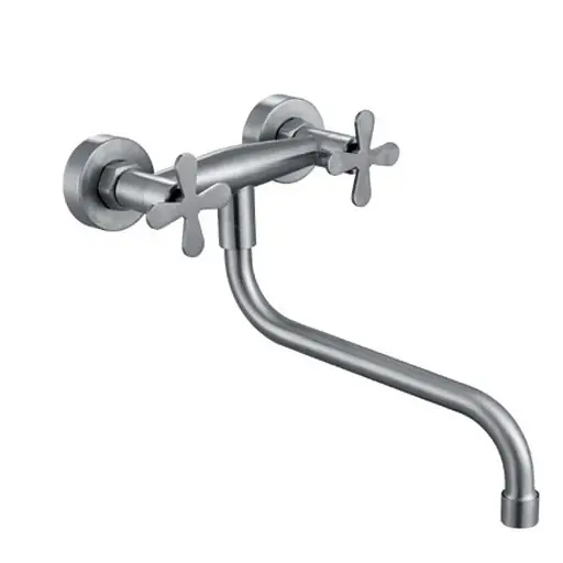 Смеситель для кухни Zerix GTA-005 нержавеющая сталь ZX5845 Нержавеющая сталь - фото 1