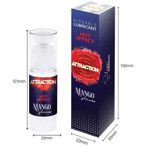 Змазка для орального сексу з ефектом зігрівання Mai Attraction Heat Mango 50 мл - фото 4