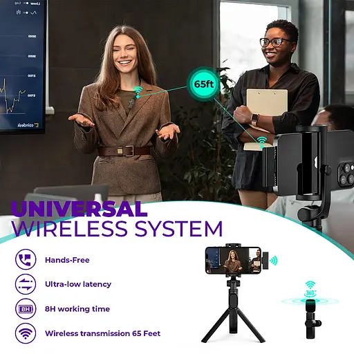 Петличний бездротовий мікрофон M6 Lightning для Iphone Ipad - фото 2