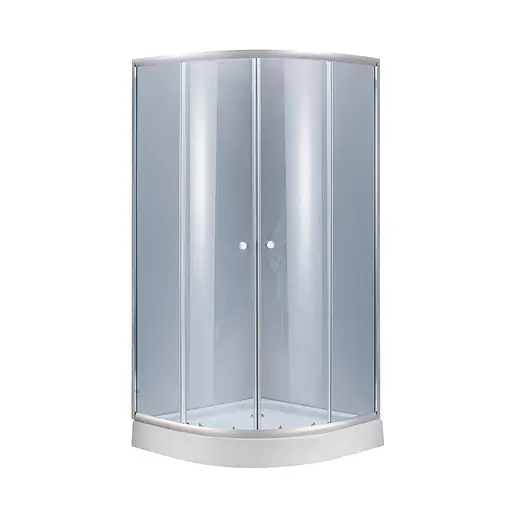 Душевая кабина Lidz Latwa SC90x90.SAT.LOW.GR, стекло тон. 4 мм + Lidz Душевой поддон Kapielka ST90x90x15, Универсальная, тонированный - фото 1