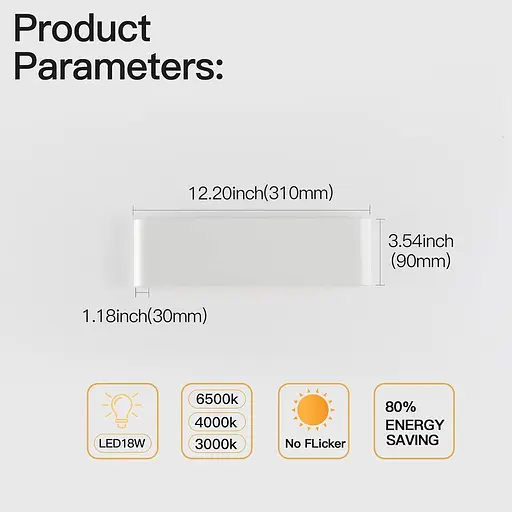 Світлодіодний настінний світильник для приміщень Mille Lucciole 24W 4500K нейтральний білий, алюміній, 2 шт. - фото 4