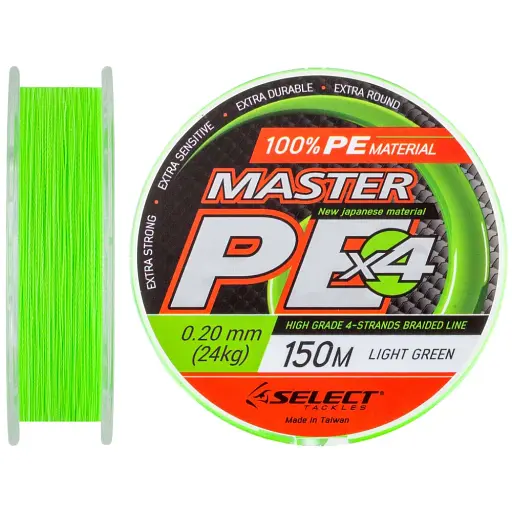 Шнур Select Master PE 150 м (салат.) 0.20 мм 24 кг
