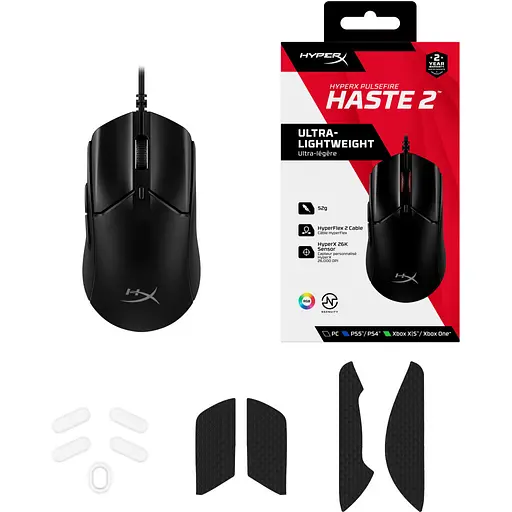 Мышка HyperX Pulsefire Haste 2 USB Black (6N0A7AA) - фото 12