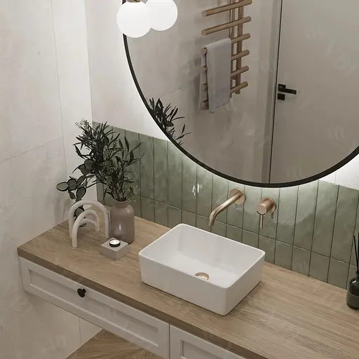 Умивальник VBI Asti S white накладний VBI-013001, Білий - фото 1