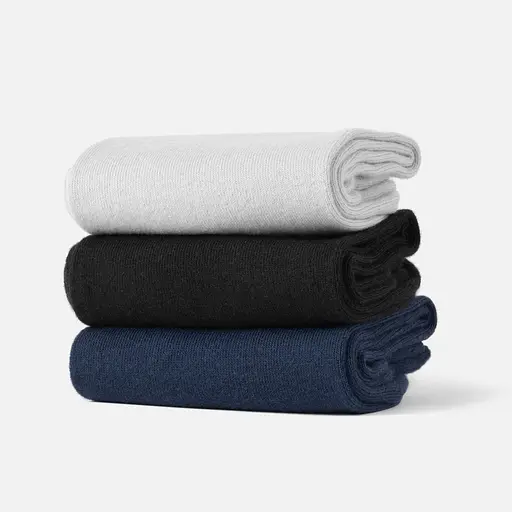 Набор носков высокие однотонные классические бесшовные, дышащие качественные ORGANIC cotton носки JILL ANTONY 3, 42-43, Микс - фото 1