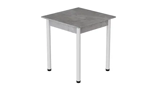 Стіл кухонний Ferrum-decor Агата 75x80x80 Білий ДСП Бетон 16мм (FRD-105558) - фото 3