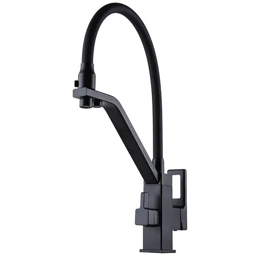 Смеситель для кухни под осмос Globus Lux PIANO GLPN-0900-10-BB черный одноручный с поворотным изливом для фильтрации воды - фото 5