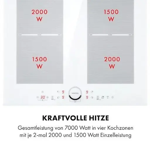 Индукционная варочная поверхность Klarstein Delicatessa 60 4 зоны 7000W (10033027) - фото 3