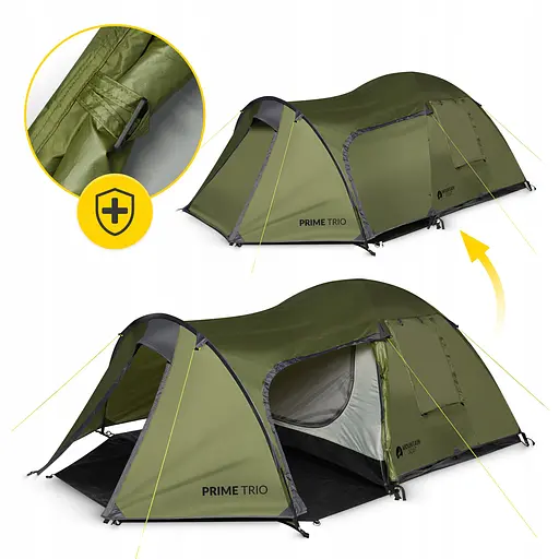 Намет туристичний Mountain Goat Prime Trio 3-місний Olive (P-5905973406574) - фото 10