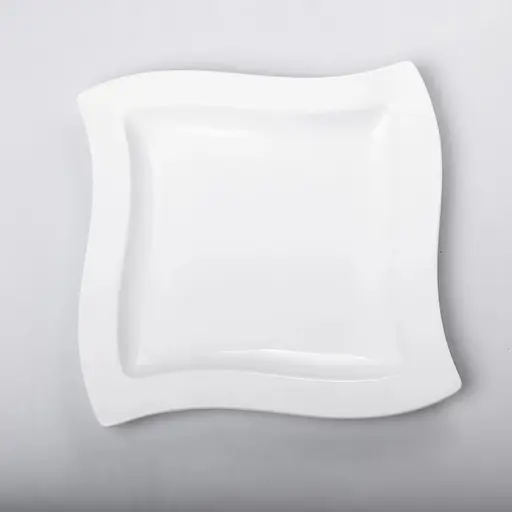 Тарілка TS Kitchen порцелянова плоска квадратна 21 см HP609 - фото 4