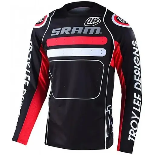 Велоджерси Troy Lee Designs Sprint Jersey Drop In Sram Black/Red L (1106-323530004)