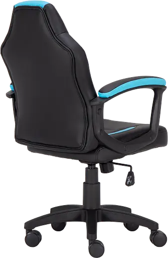 Уценка. Геймерское детское кресло GT Racer черное с синим (X-1414 Black/Light Blue) - фото 3
