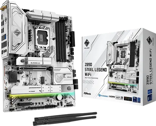 Материнская плата ASRock Z890 Steel Legend Wi-Fi LGA 1851 (Z890 STEEL LEGEND WIFI) - фото 1