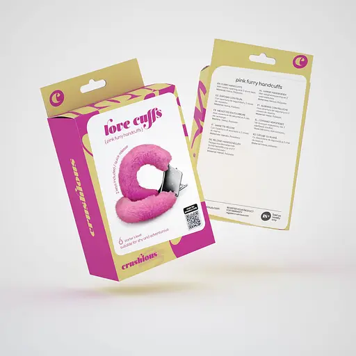 Наручники Crushious Love Cuffs Furry (рожевий) - фото 5