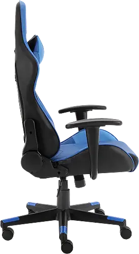 Геймерское кресло GT Racer черное с синим (X-2317 Black/Dark Blue) - фото 4
