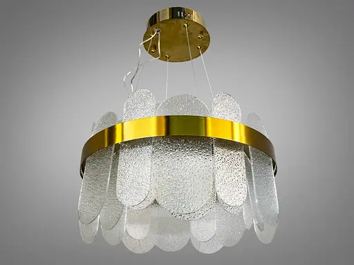 Класична підвісна кришталева люстра Diasha, золото, LED 120 Вт - фото 4