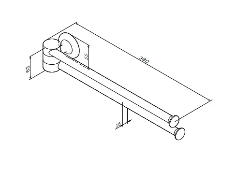 Тримач для рушника подвійний AM.PM Like A8032600 Хром - фото 4