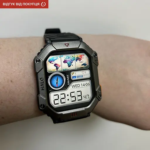 Часы Smart Racer K+ Black с компасом - фото 28