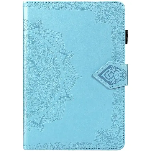Кожаный чехол Epik Art Case с визитницей для Samsung Galaxy Tab S7+ Голубой