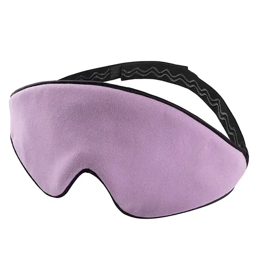 Маска для сну з бавовни «Чумацький Шлях» 3.1 з антиковзкою гумкою. Пов'язка на очі з бавовни українського виробництва в Подарунковій упаковці Лаванда (1183-02)