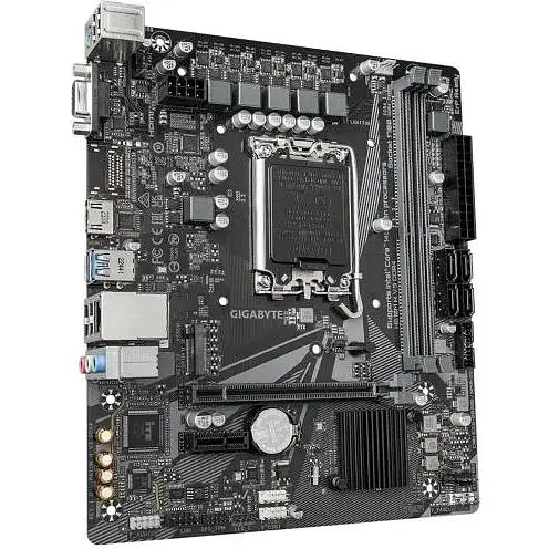 Материнская плата Gigabyte LGA1700, H610M H V3 DDR4, H610, 2xDDR4, Int. 4xUSB3.2/8xUSB2.0, VGA/HDMI, MicroATX - фото 3