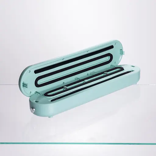 Вакууматор побутовий Yiwu для сухих і вологих продуктів 90 Вт вакуумний пакувальник М'ятний + 10 пакетів HP-11-15M - фото 4