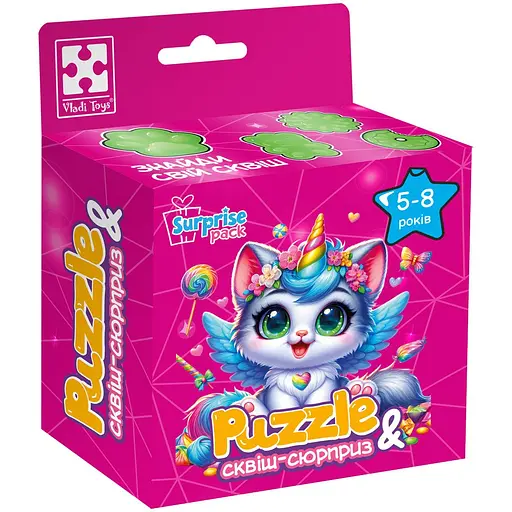 Пазли з сюрпризом Vladi Toys Котик-єдиноріжка (VT8030-07) - фото 1