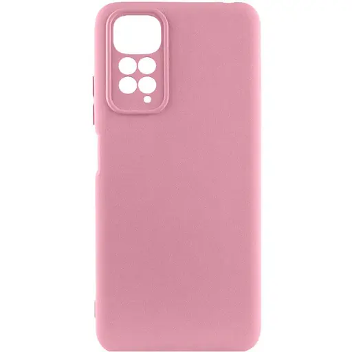 Чехол TPU GETMAN Liquid Silk Full Camera для Xiaomi Redmi Note 11 (Global) / Note 11S Розовый / Pink - фото 1