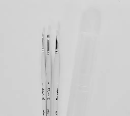 Набор кистей для масла Raphael Oleo, 3 шт, 2, 4, 6, в тубусе - фото 5