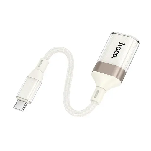 Адаптер переходник Hoco UA39A Type-C to USB 3.0 apricot - фото 4