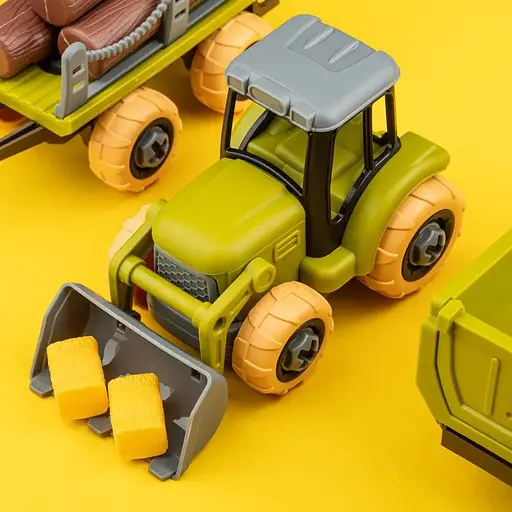 Игровой набор Otamanko Веселый хутор трактор с прицепами и фермер с коровами - фото 9