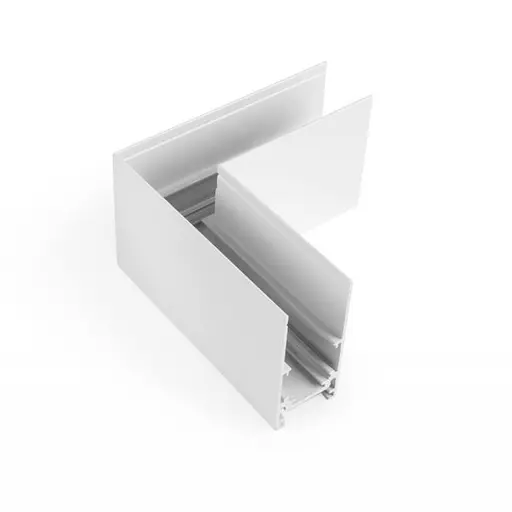 Соединитель угловой для магнитного шинопровода накладного OLEDIM OL401 48V белый - фото 1