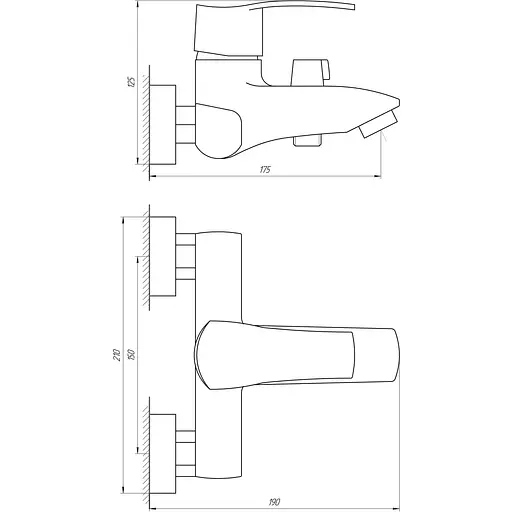Змішувач для ванни Globus Lux QUEENSLAND GLQU-102N - фото 4