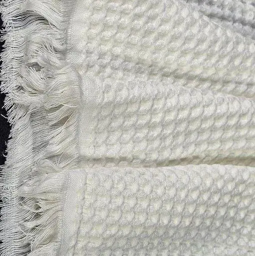 Набір банних рушників із льону 6 шт. 140х70 см L&M Home Textiles DT-517-72 вафельні рушники пастельні кольори в наборі - фото 3