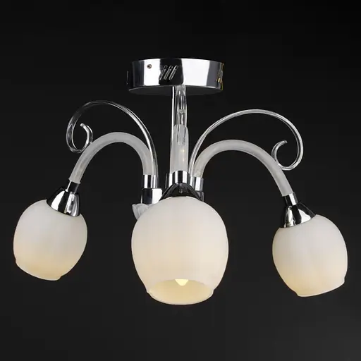 Люстра стельова Brille в спальню E27 40W CH (LK-508C/3) - фото 3