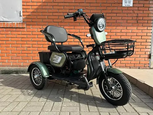 Електроскутер Триколісний Corso Logan (1200W 72V/23Ah) Зелений - фото 5