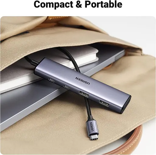 Хаб UGREEN 4-Port USB-C Hub - фото 7