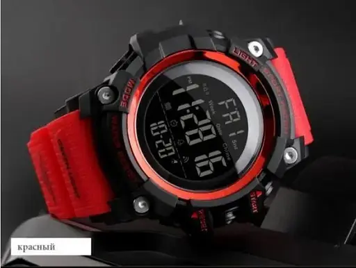 Мужские спортивные часы Skmei 1384 Красный - фото 4
