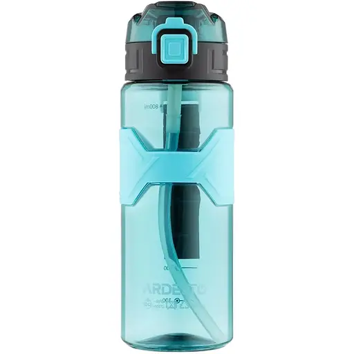 Пляшка для води Ardesto Fitness 800 мл пластик блакитна (AR2280EB)