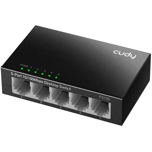 Комутатор Cudy FS105 5 портовий 10/100 Mbps Metal Switch - фото 1