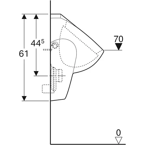 Уринал (пісуар) Geberit Selnova 500.344.01.1, Білий - фото 2
