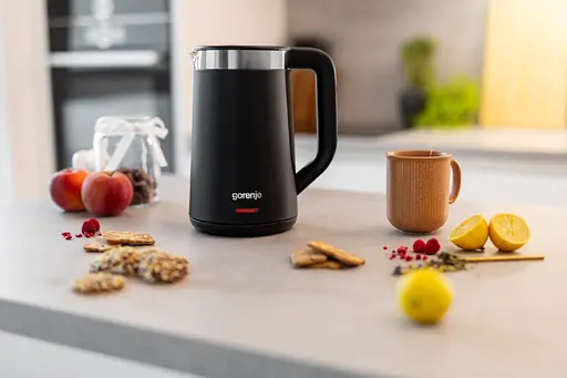 Gorenje Электрочайник 1.7л, Strix контроль, LED дисплей, черный - фото 5
