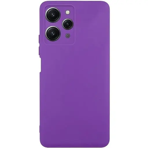 Чехол TPU Getman Liquid Silk Full Camera для Xiaomi Redmi 12 Фиолетовый / Purple