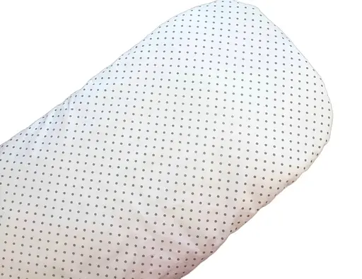 Простынь хлопковая Moontime в коляску "Горошек серый" - фото 1