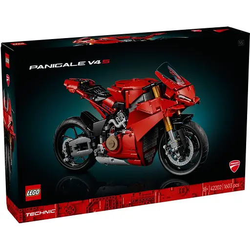 Конструктор LEGO Technic Мотоцикл Ducati Panigale V4 S 1603 деталі (42202)