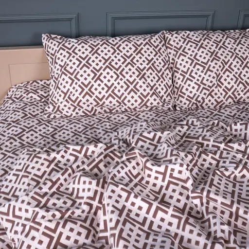 Наволочка Mırson бязь Abstract Brown 60х60 см (2200013165071) - фото 4